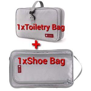 New Toiletry Bag+Shoe Bag Organizer Set